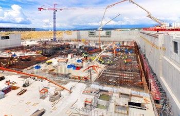 No summer break for ITER construction! On 29 July, workers poured one of the central segments of the Tokamak Complex basemat. (Click to view larger version...)